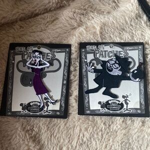 Rocky and Bullwinkle Cartoon Natasha and Boris bundle of 2 Patches